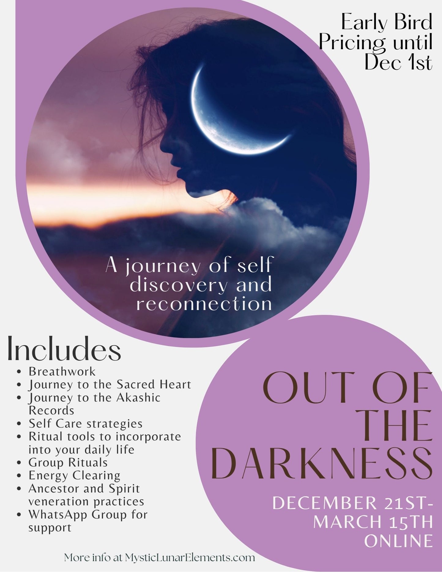 Out of the Darkness : 4-Month Group Program (Early Bird)
